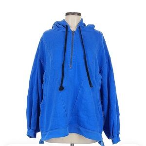 Free People Blue Hoodie Sweatshirt